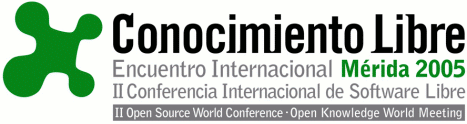 Logotipo del encuentro Conocimiento Libre 2005